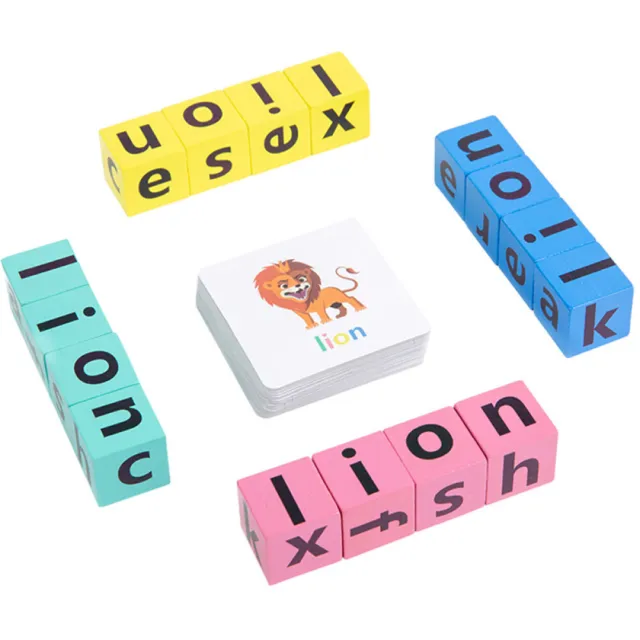 English Spelling Alphabet Letter Game Montessori Early Learning Educational Toy