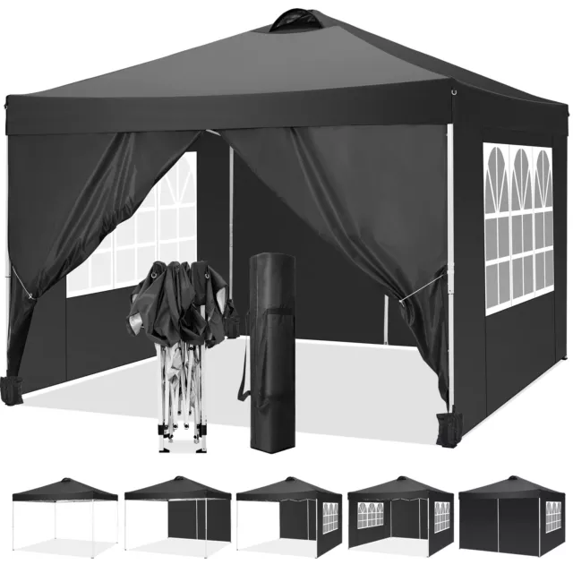 Falt Pavillon WASSERDICHT Pavillion Gartenzelt Dachmaß Partyzelt Gazebo 3x3m NEU