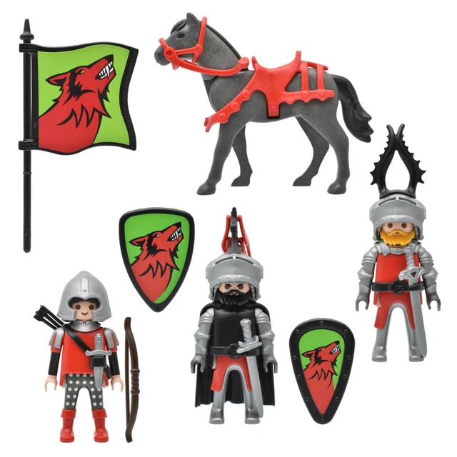 PLAYMOBIL KNIGHTS WOLFSRITTER Wolf Ritter Ritterburg zum Mitnehmen