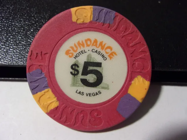 SUNDANCE HOTEL CASINO $5 hotel casino gaming poker chip - Las Vegas NV