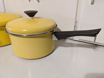 Details about 7-Piece Vintage Sears Roebuck Cooking Pot Set w Lids YELLOW HEAT CORE STAINLESS. Details about 7-Piece Vintage Sears Roebuck Cooking Pot Set w Lids YELLOW HEAT CORE STAINLESS.
