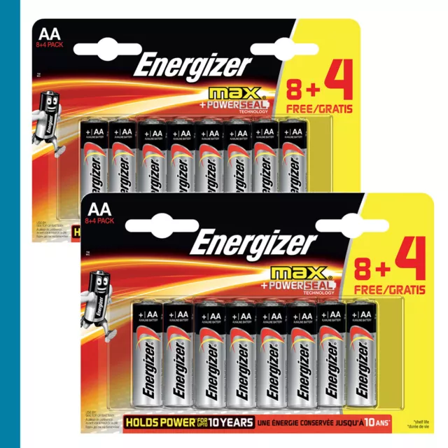 Alkaline-Batterie Energizer MAX Powerseal AA Batterien 24 Stück - Einwegbatterie 2