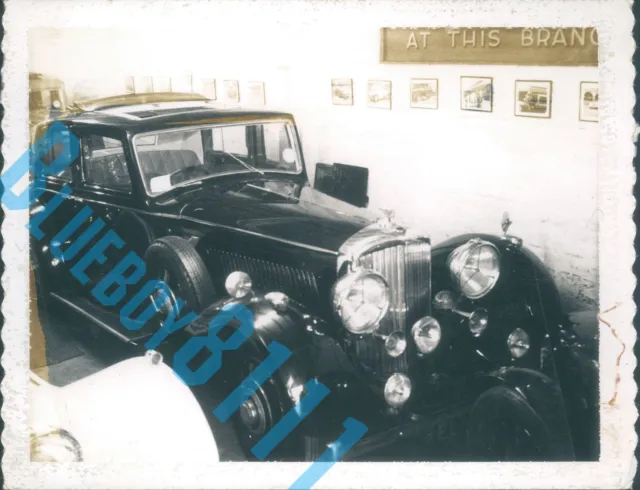 1930's Derby Bentley 4.25 ltr  Dealer Stock Photo Polaroid 4 x 3 inches