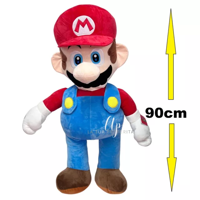 Super Mario Bros (90cm) Peluche Géant, Original Nintendo Enfants Garçons 3