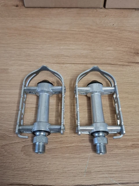 NOS KKT Kyokuto Pedales Track SPA - Alu Chromé, 9/16", Made In Japan (rare)