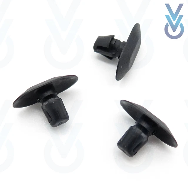 Clips De Garniture De Porte Pour Peugeot 406 Break - Lot De 10, Référence 88570-216, Plastique Noir/blanc - 2