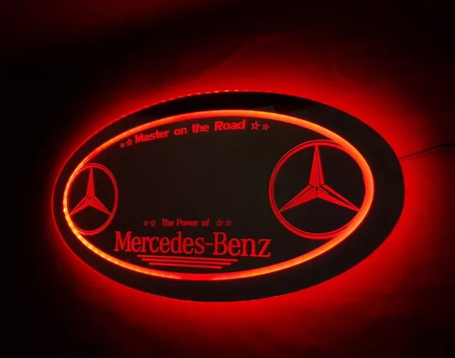 Mercedes-Benz LED Spiegel LKW Truckerschild Leuchtschilder Rückwandschilder