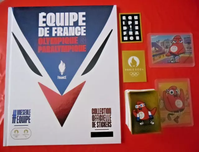 Panini Equipe De France Olympique 2024 Album Rigide+469 Stickers+2 El Complet!!!