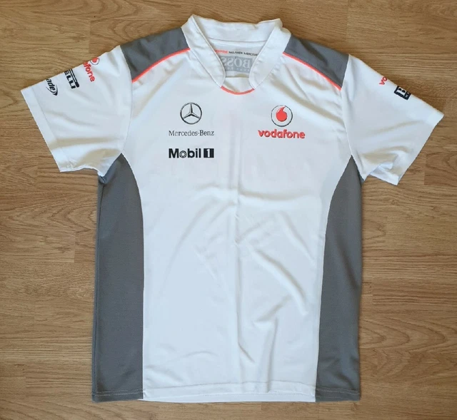 Maglietta squadra McLaren Mercedes-Benz Vodafone F1 Formula 1 Racing taglia S