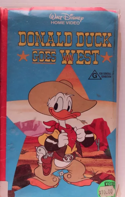 DONALD DUCK GOES West VHS Video 15.99 PicClick AU