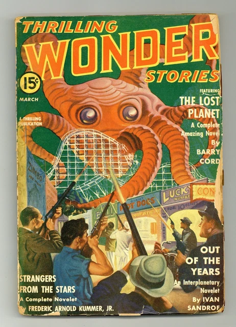 Thrilling Wonder Stories Pulp Mar 1941 Vol. 19 #3 GD/VG 3.0