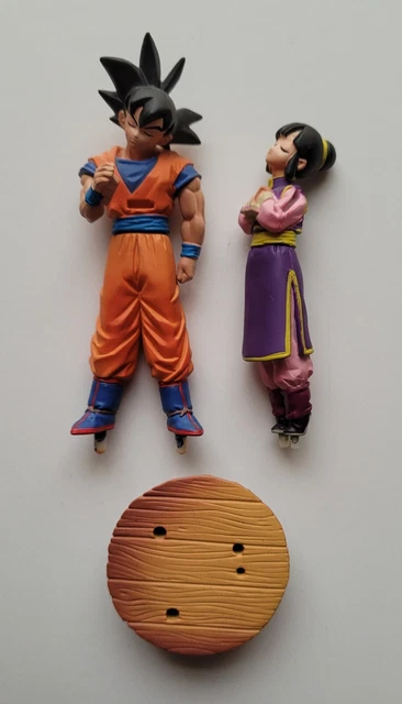 Dragon Ball Z DBZ - Capsule Goku Chichi Kiss - Figure Rare 4 inch - Cake Topper