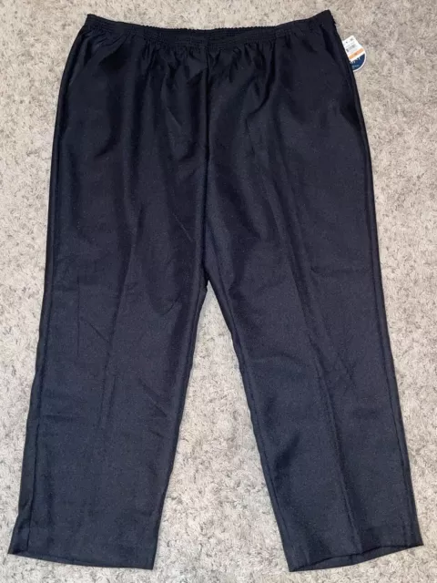 NWT Karen Scott Women’s 3XL Black Elastic Waist Pull On Pants