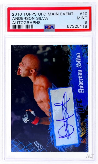 2010 TOPPS UFC MAIN EVENT AUTOGRAPH ANDERSON SILVA #10 PSA 9 (Pop 4)