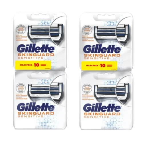 Pack 20 Lames GILLETTE SKINGUARD Sensitive Recharge de Rasoir Gilette Sensible