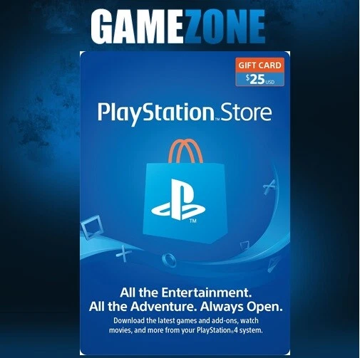 PlayStation PSN $25 USD Wallet Top Up Card - USA Store PS4/PS5