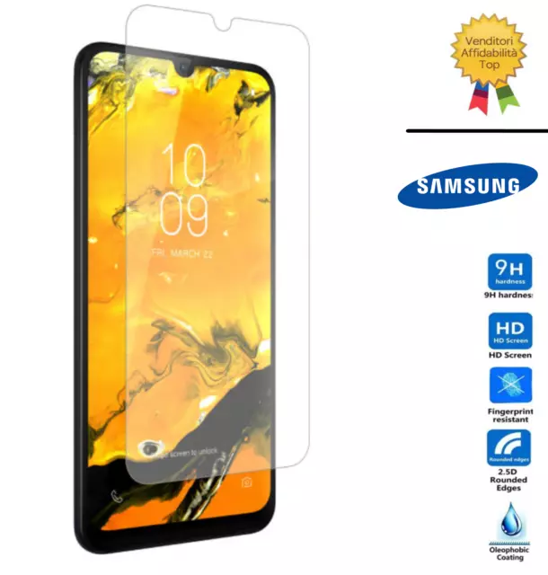 PELLICOLA VETRO TEMPERATO per SAMSUNG GALAXY A50  PROTETTIVA protezione display