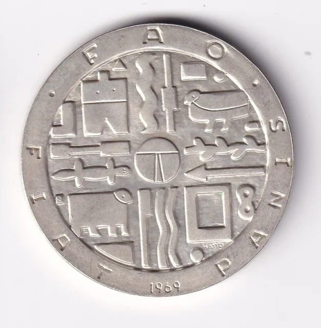 Münze Silber Peso Uruguay 1000 Pesos 1969 FAO Gedenkmünze nsw-leipzig