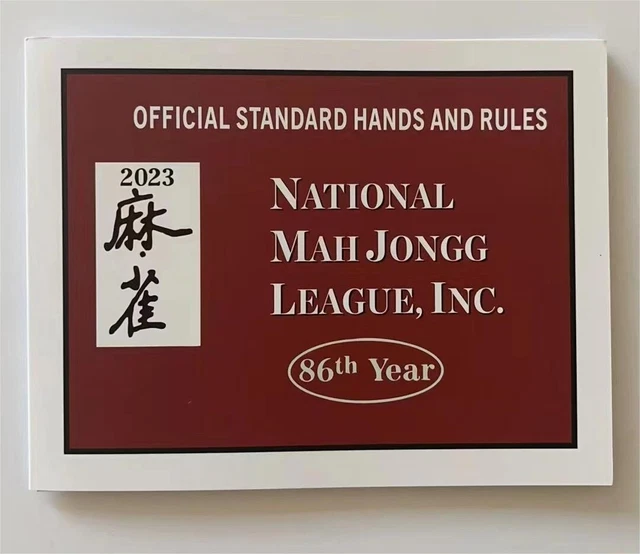NATIONAL MAH JONGG League 2023 Standard Size Card Mah Jongg Card 8
