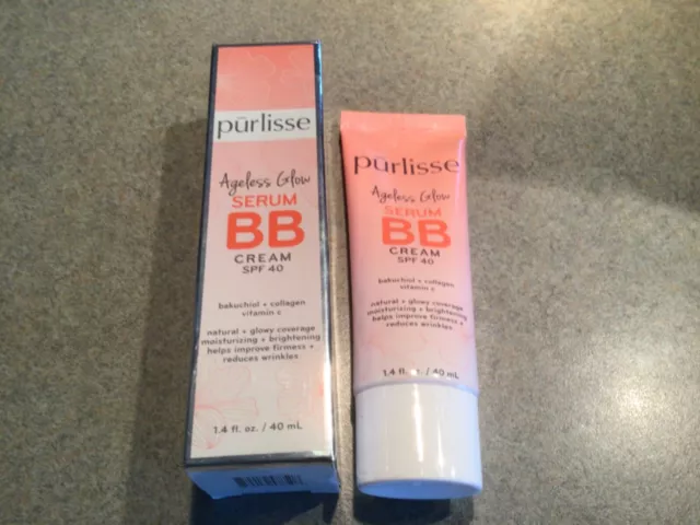 Purlisse Ageless Glow Serum BB Cream FPS 40~1.4 fl oz~ BRONCEADO PROFUNDO~. 1,4 oz
