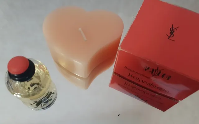 RARE   YSL COLLECTION bougie parfumée MON PARIS + miniature