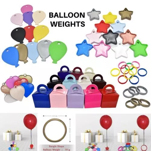 Anniversaire Fête Ballon Poids Hélium Cœur Étoile Cercle Forme Fête Décor Balons