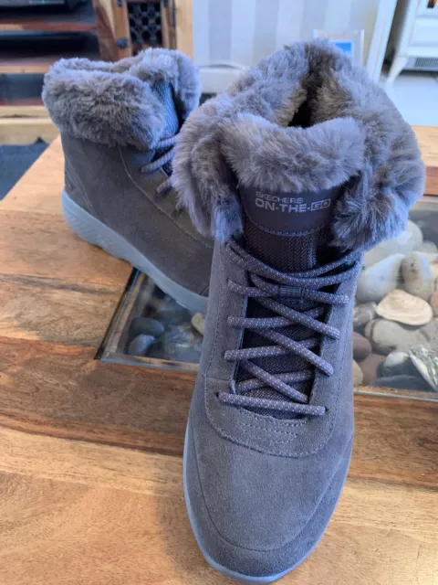 Skechers fur lined boots womens sale