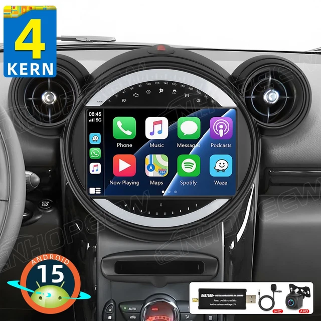 Bmw Mini R60 Android 64GB ANDROID 15 AutoRadio GPS CarPlay FM DAB+ Für BMW Mini Cooper R60 ...