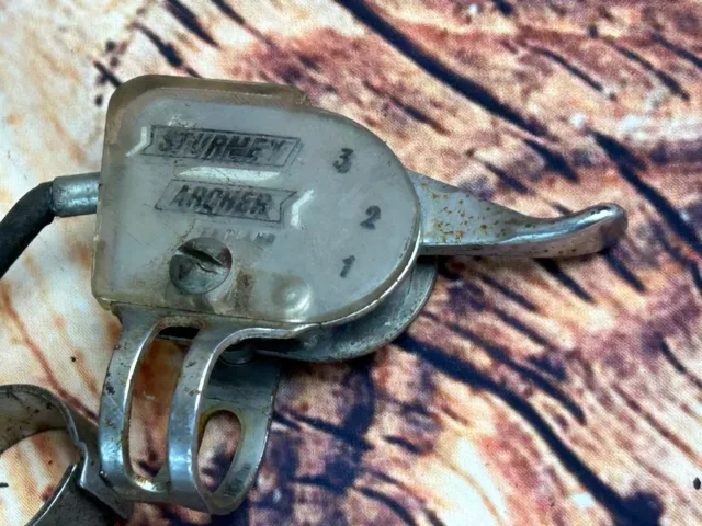 Sturmey-Archer 3 Speed Trigger Thumb Shifter Sports Superbe Raleigh w Guides