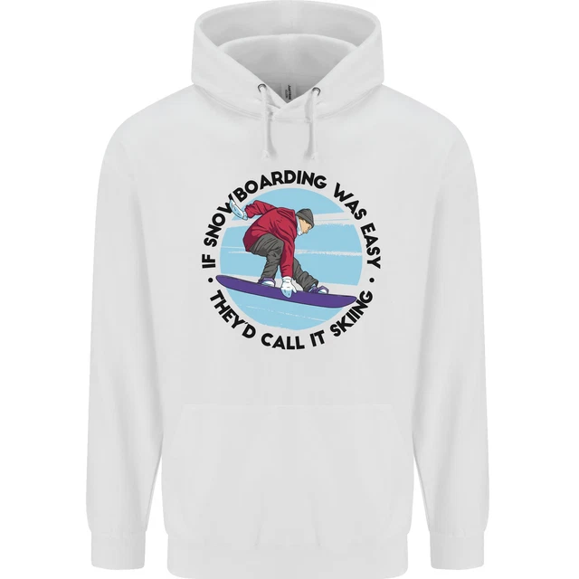 If Snowboarding Was Easy Skiing Funny Childrens Kids Hoodie