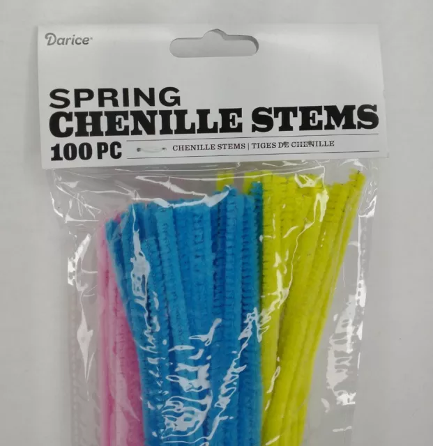 Tallos de oruga Darice Spring 100 piezas limpiadores de tuberías suministros artesanales