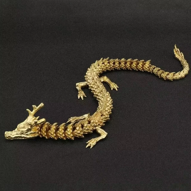 Great Chinese Brass Handmade Statue Casting Zodiac Dragon Collectable B04