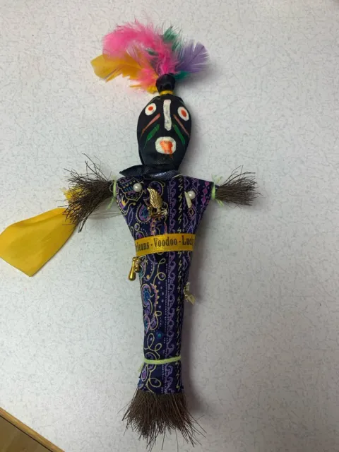 Voodoo Doll New Orleans w/ Charms Doll With Bag And Pins