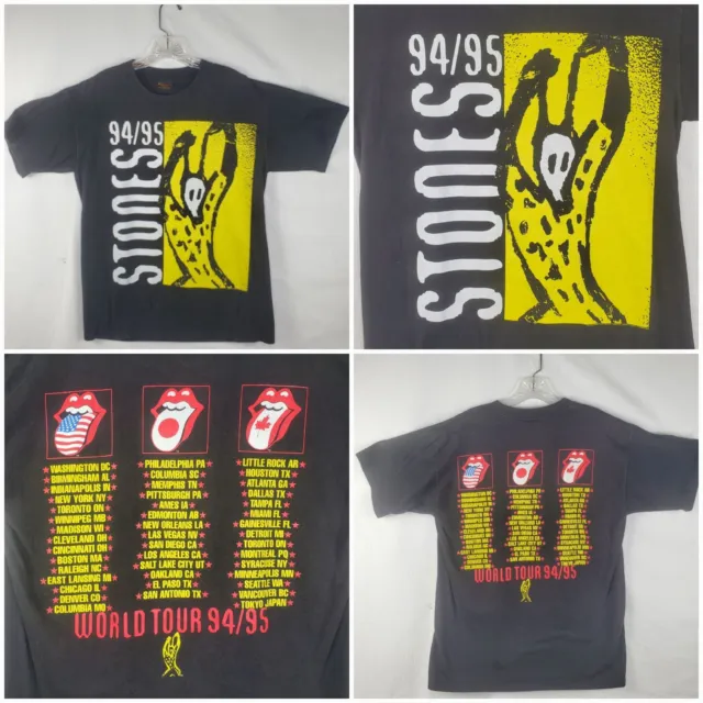 NEW VTG The Rolling Stones Brockum 94/95 Voodoo Tour World Tour T-Shirt Large