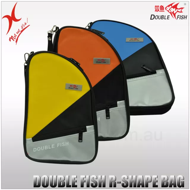 Double Fish Table Tennis -R-Shape Racket Bag / Bat Cover / Ping Pong Paddle Case
