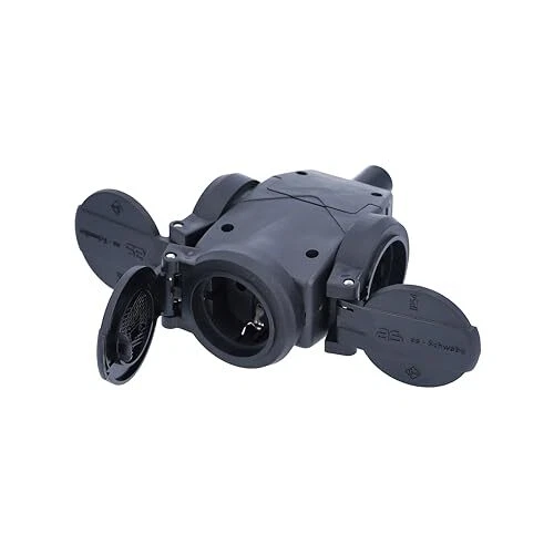 As - Schwabe 60450 Rallonge Multiprise Triple En Caoutchouc Plein