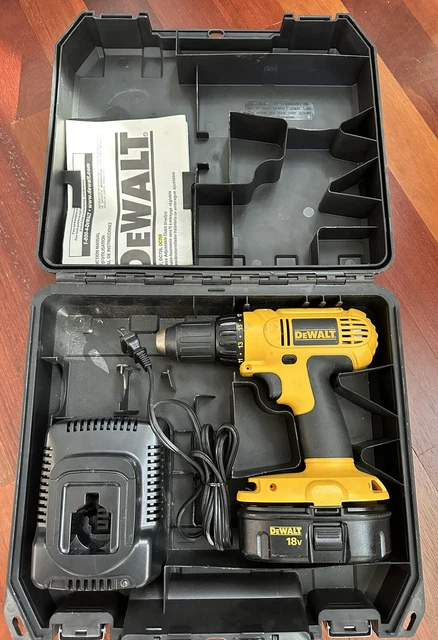 DeWalt DC759 1/2" 18v 4000mAh NiMH Cordless Drill Kit Set w/Battery, Case, Chrgr DeWalt DC759 1/2" 18v 4000mAh NiMH Cordless Drill Kit Set w/Battery, Case, Chrgr