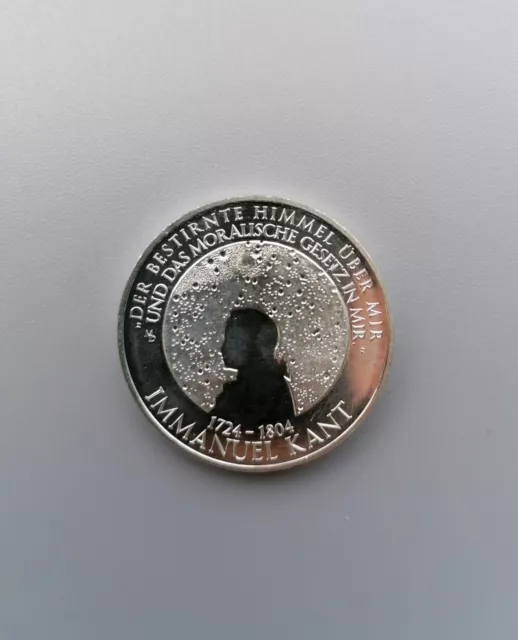 20 Euro SilberMünze  "300. GEBURTSTAG IMMANUEL KANT" 2024