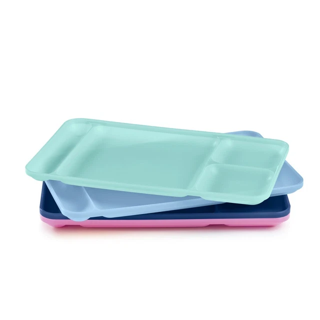 Bandejas de almuerzo Tupperware impresiones nuevos colores