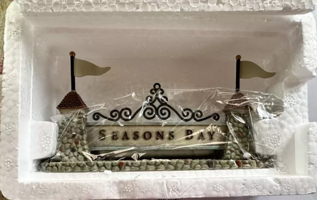 Department 56 Seasons Bay SEASONS BAY SIGN  #53343 1998