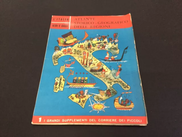 60s# ATLANTE GEOGRAFICO  I Grandi Supplementi Del Corriere Dei Piccoli  N 1  [3]