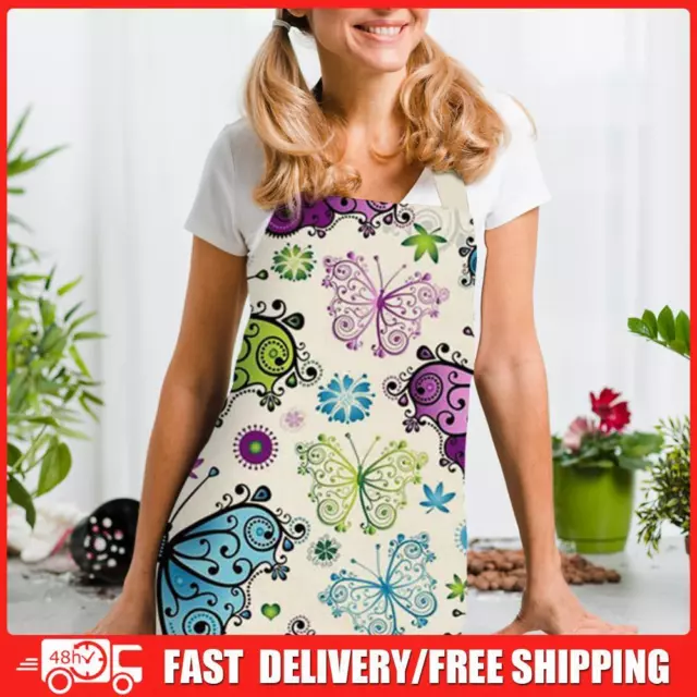 Printed Linen Apron Cute Tablier