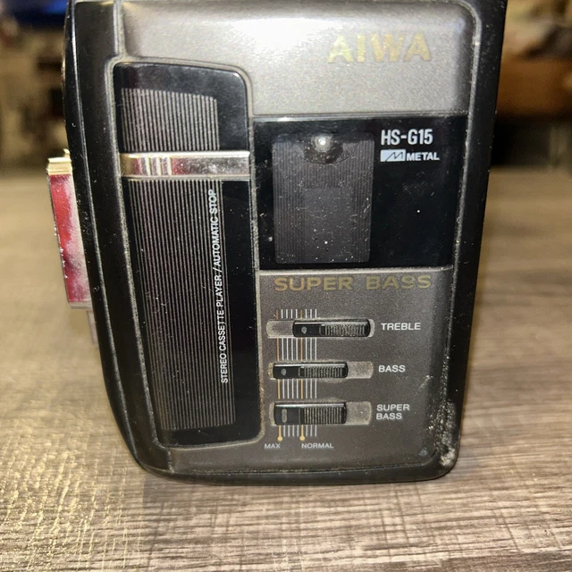 Walkman Aiwa HS-G15 Metal – Lecteur Cassette Vintage 90's – Gris
