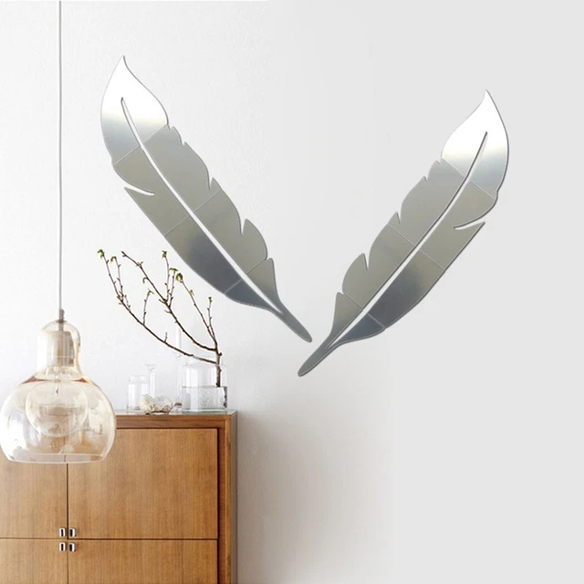 1 pezzo parete specchio adesivo molla decorazione stereo acrilico decorazione casa