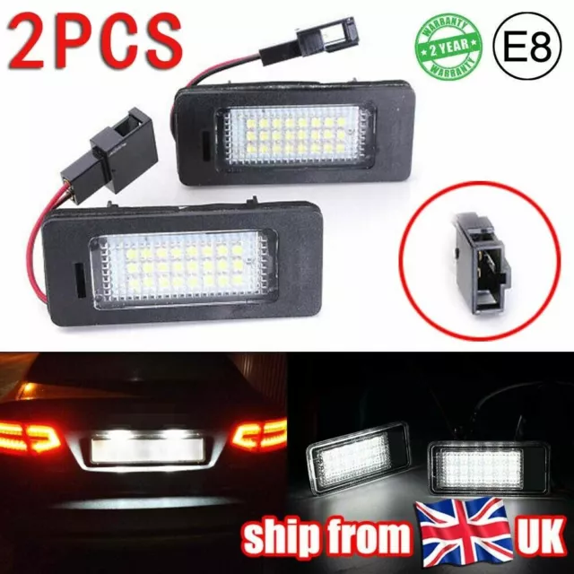 AUDI A4 S4 B8 A5 S5 TT Q5 VW, 2x LED License Number Plate Light Canbus
