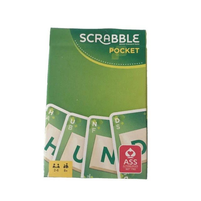 SCRABBLE POCKET Kartenspiel Mattel ASS Rewe Karten Mitbringspiel Reisespiel