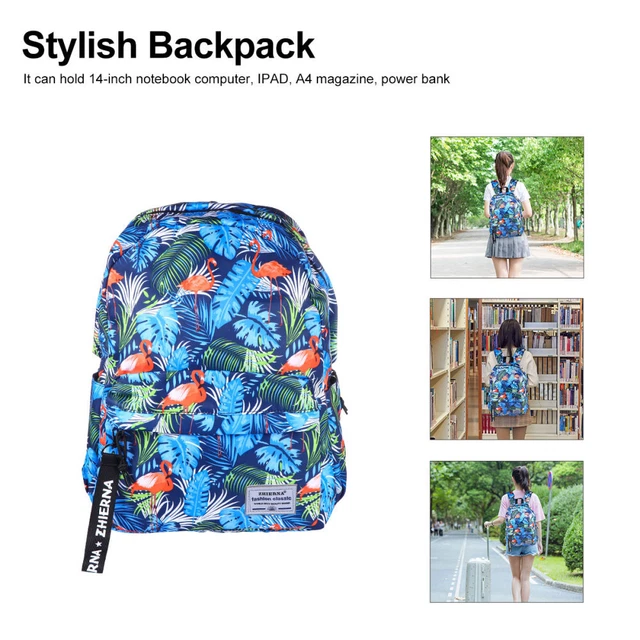 School Bag Backpack Mochila De Viaje Travel Bookbag Pearlescent 5