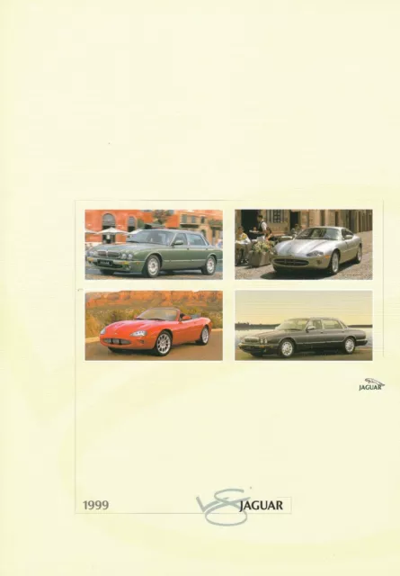 JAGUAR V8 XJ Series Daimler XK8 XKR Coupe Convertible Prospekt Brochure 1999 B10x