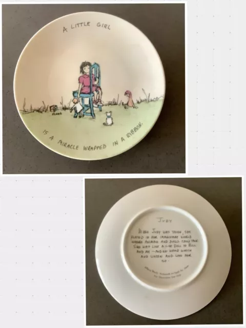 Flavia Weedn Plate ‘A Little Girl Is A Miracle Wrapped In A Ribbon’ Collectable