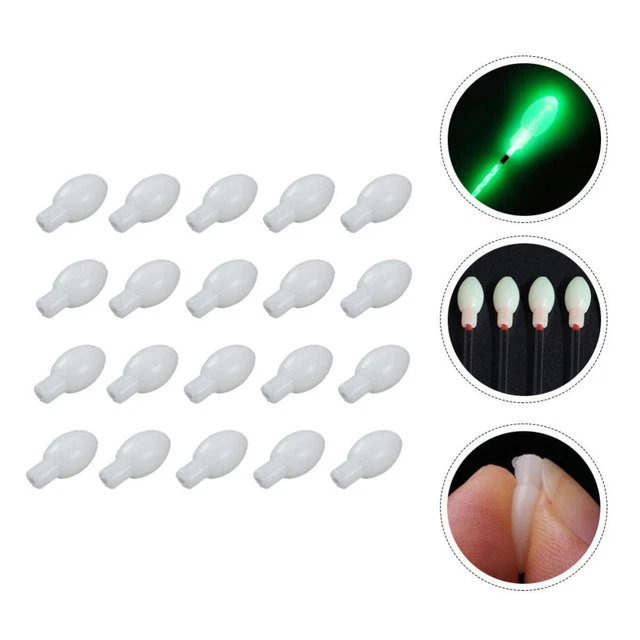 100 Pcs Accessoires De Pêche Haricots Lumineux Accrocheurs Veilleuse